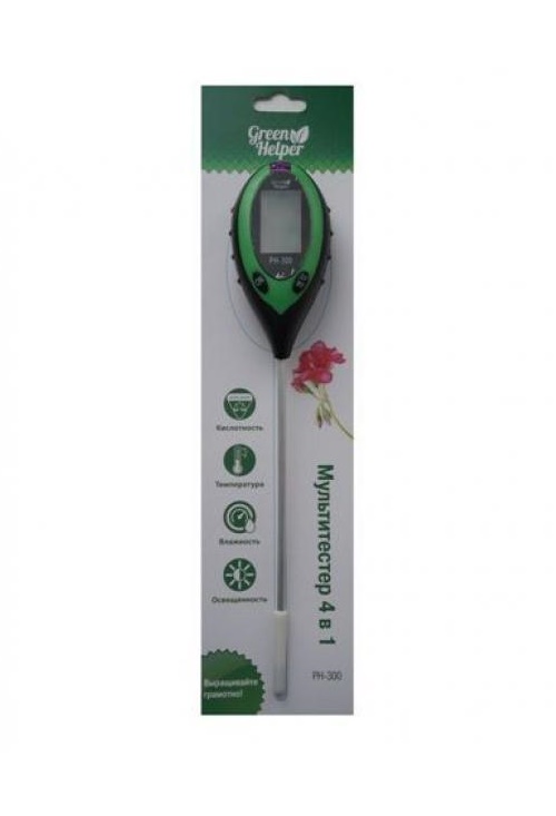 Измеритель влажности почвы 4 в 1 Green Helper PH-300Измеритель влажности почвы 4 в 1 Green Helper PH-300