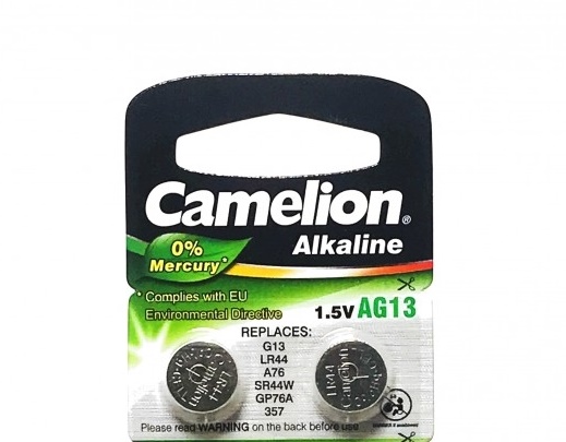 Элемент питания Camelion AG13/357A  Alkaline 2 штукиЭлемент питания Camelion AG13/357A  Alkaline 2 штуки