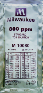 Калибровочный раствор для TDS метров 800 ppm 20мл MilwaukeeКалибровочный раствор для TDS метров 800 ppm 20мл Milwaukee